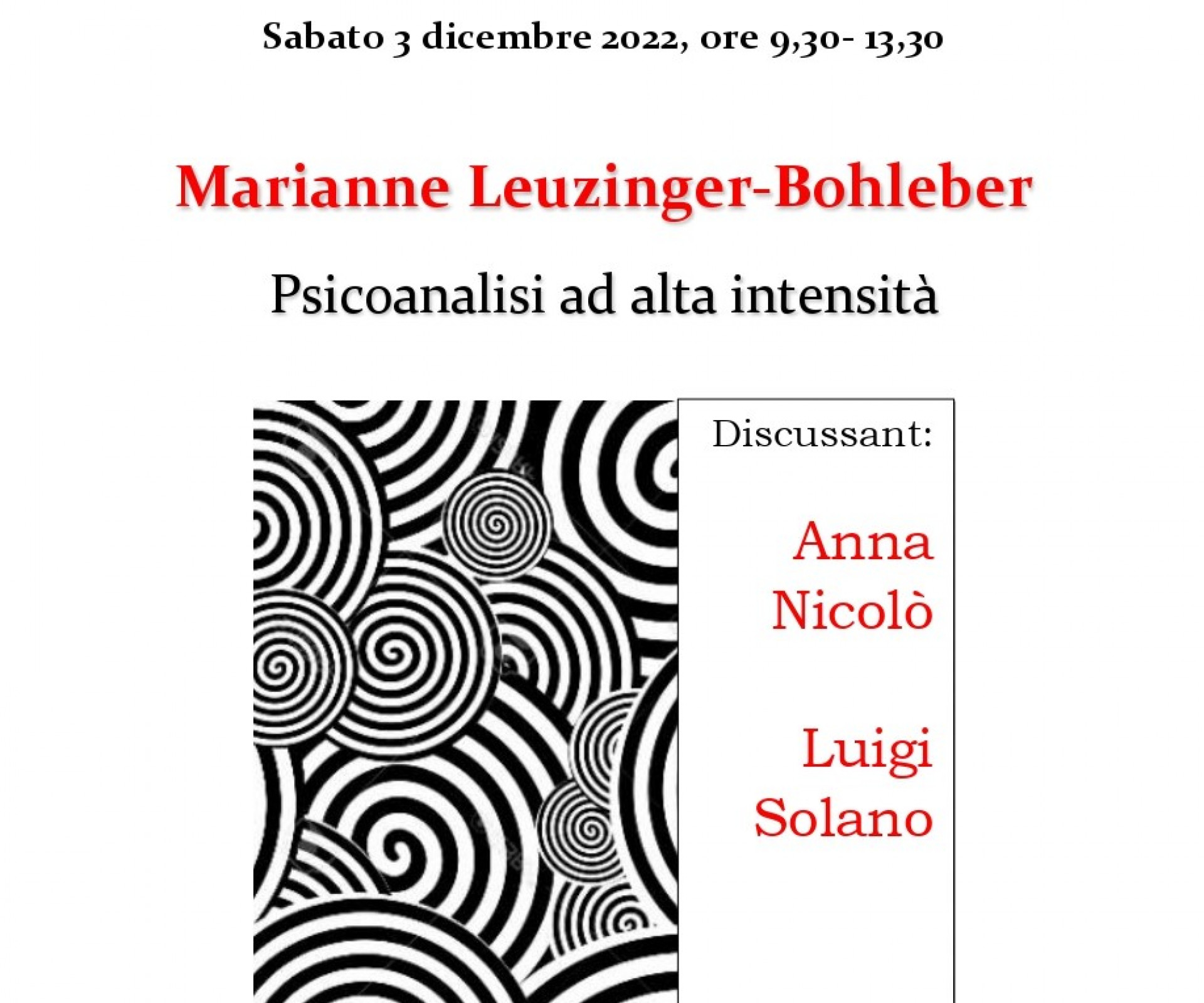 “Marianne Leuzinger-Bohleber. Psicoanalisi ad alta intensità”.